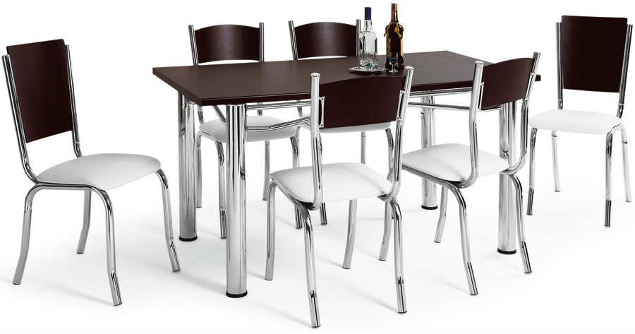 Conjunto mesa Sidamo MA 102 e cadeira Sidamo
              Berlim CA 202