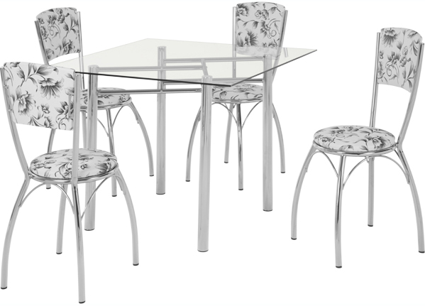 Conjunto mesa Sidano MA 159 e cadeira Sidamo ca
                252