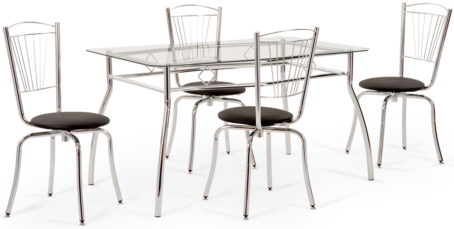 Conjunto mesa Sidamo MA 161 e cadeiras Sidamo Cali
              CA 235