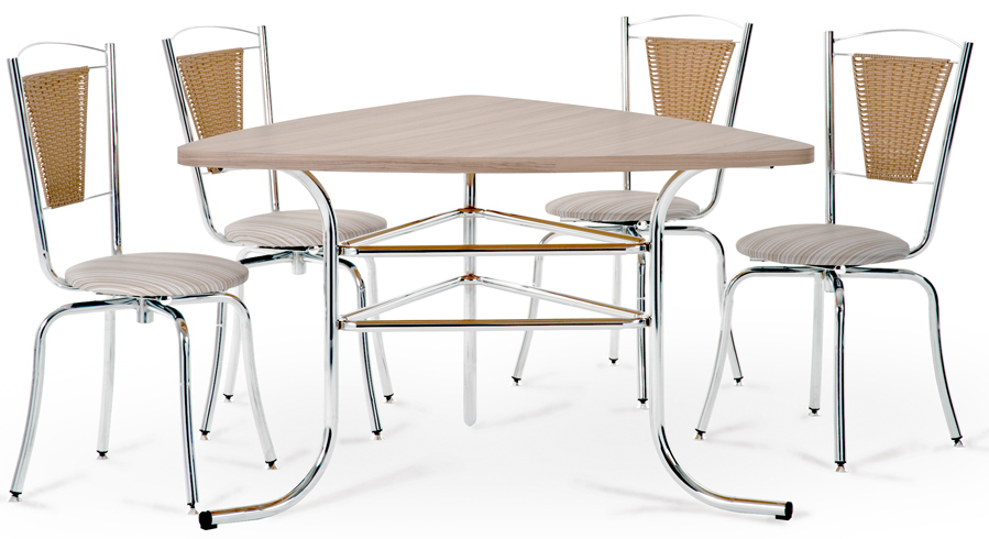 Conjunto mesa Sidamo MA 162 e cadeiras Sidamo
              Montevideo CA 233