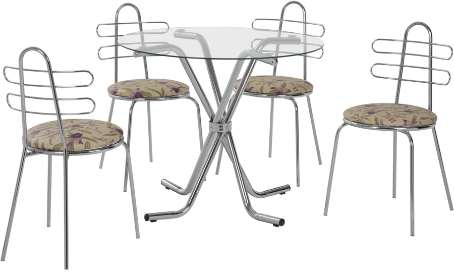 Conjunto mesa Sidamo MA 172 e cadeiras Sidamo
              Barcelona CA 250