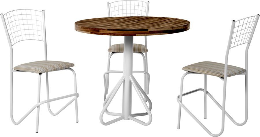 Conjunto mesa Sidamo MA 180 e cadeiras Sidamo
              Caracas CA 247